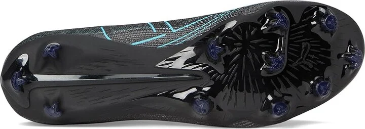 PUMA Ultra 5 Pro Firm, Artificial Ground Soccer Cleats Men's Soccer Shoes Puma Black-Puma Silver-Bright Aqua : 10 D - Medium, Synthetic - Image 3