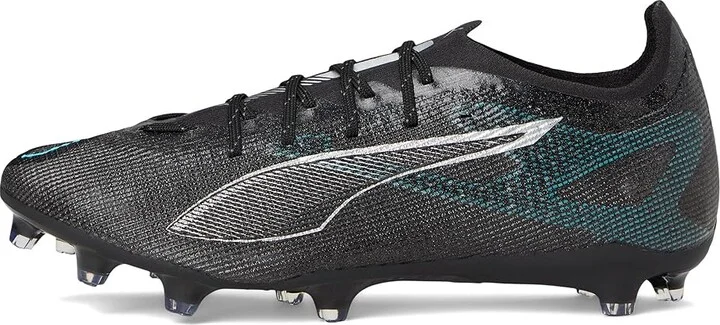 PUMA Ultra 5 Pro Firm, Artificial Ground Soccer Cleats Men's Soccer Shoes Puma Black-Puma Silver-Bright Aqua : 10 D - Medium, Synthetic - Image 6