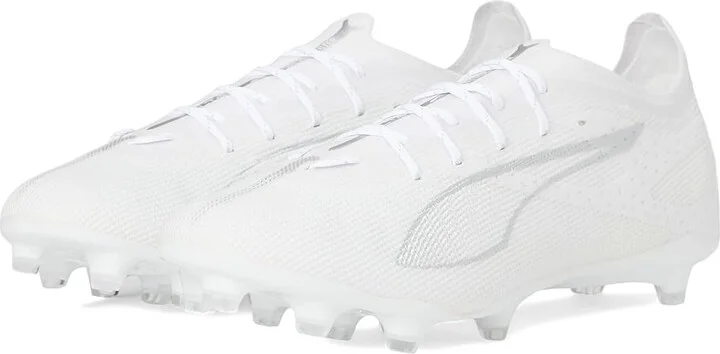PUMA Ultra 5 Pro Firm, Artificial Ground Soccer Cleats Men's Soccer Shoes Puma White-Puma White : 7.5 D - Medium, Leather