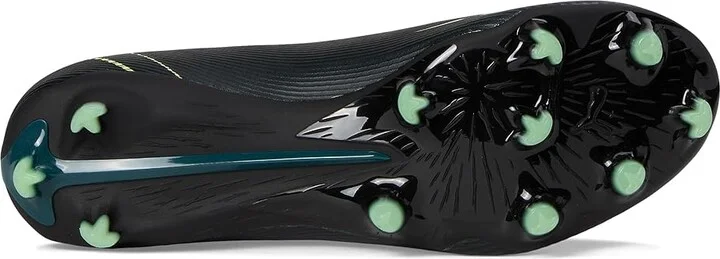 PUMA Ultra 6 Match Firm, Artificial Ground Soccer Cleats Men's Soccer Shoes Black/Fizzy Light/Green Terrain : 8 D - Medium, Textile - Image 3