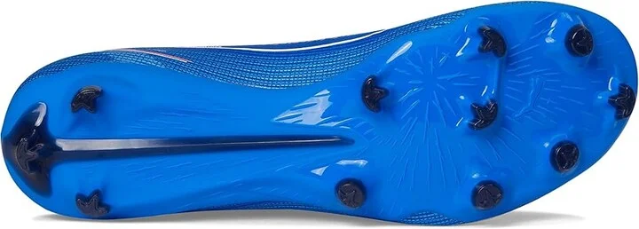 PUMA Ultra 6 Match Firm, Artificial Ground Soccer Cleats Men's Soccer Shoes Ultra Blue/White/Glowing Red : 14 D - Medium, Textile - Image 3