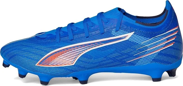 PUMA Ultra 6 Match Firm, Artificial Ground Soccer Cleats Men's Soccer Shoes Ultra Blue/White/Glowing Red : 14 D - Medium, Textile - Image 6