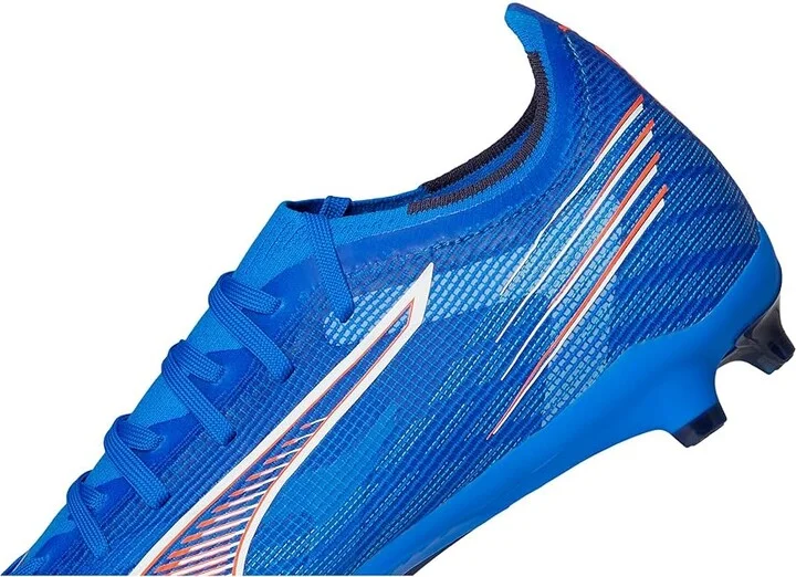 PUMA Ultra 6 Match Firm, Artificial Ground Soccer Cleats Men's Soccer Shoes Ultra Blue/White/Glowing Red : 14 D - Medium, Textile - Image 7