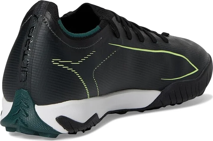 PUMA Ultra 6 Match Turf Trainer Soccer Cleats Men's Soccer Shoes Black/Fizzy Light/Green Terrain : 10.5 D - Medium, Textile - Image 4