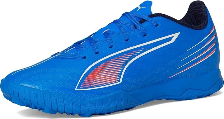 PUMA Ultra 6 Play Turf Trainer Soccer Cleats Men's Soccer Shoes Ultra Blue/White/Glowing Red : 10.5 D - Medium, Synthetic - Image 5
