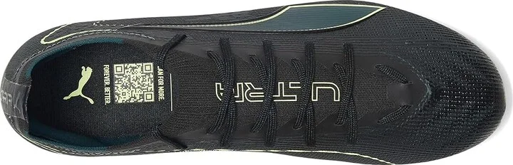 PUMA Ultra 6 Pro Firm, Artificial Ground Soccer Cleats Men's Soccer Shoes Black/Fizzy Light/Green Terrain : 8 D - Medium, Synthetic - Image 2