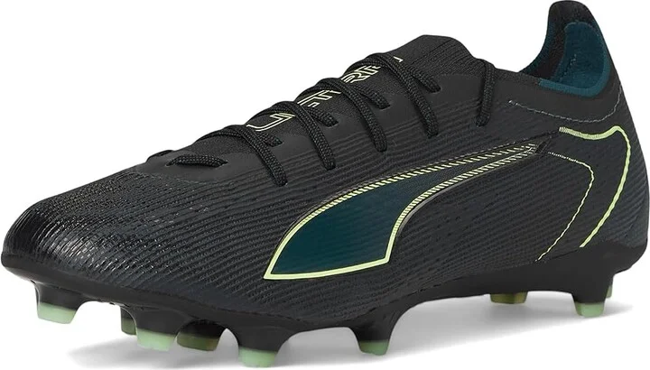 PUMA Ultra 6 Pro Firm, Artificial Ground Soccer Cleats Men's Soccer Shoes Black/Fizzy Light/Green Terrain : 8 D - Medium, Synthetic - Image 5