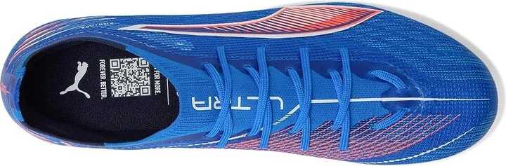 PUMA Ultra 6 Pro Firm, Artificial Ground Soccer Cleats Men's Soccer Shoes Ultra Blue/White/Glowing Red : 7.5 D - Medium, Synthetic - Image 2