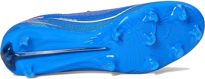PUMA Ultra 6 Pro Firm, Artificial Ground Soccer Cleats Men's Soccer Shoes Ultra Blue/White/Glowing Red : 7.5 D - Medium, Synthetic - Image 3