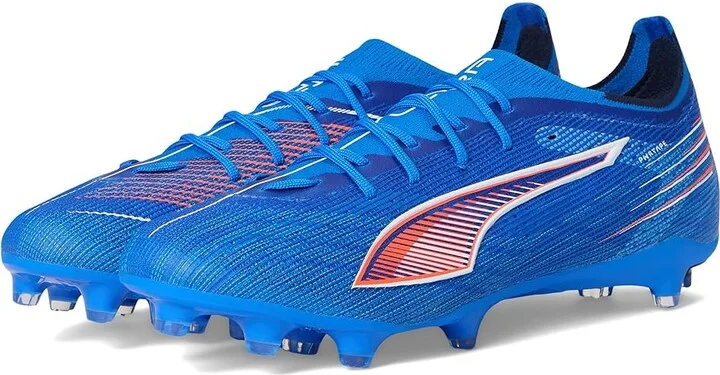 PUMA Ultra 6 Pro Firm, Artificial Ground Soccer Cleats Men's Soccer Shoes Ultra Blue/White/Glowing Red : 7.5 D - Medium, Synthetic
