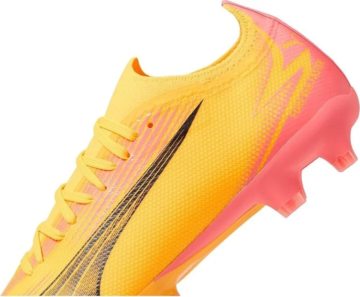 PUMA Ultra Match Firm Ground/Artificial Ground Soccer Cleats Women's Shoes Sun Stream/Puma Black/Sunset Glow : 5.5 B - Medium, Synthetic - Image 4