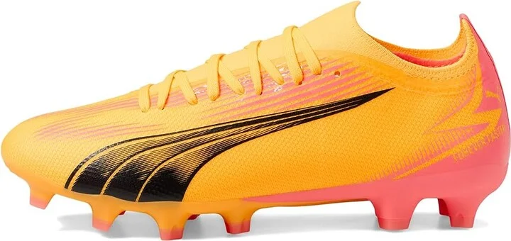 PUMA Ultra Match Firm Ground/Artificial Ground Soccer Cleats Women's Shoes Sun Stream/Puma Black/Sunset Glow : 5.5 B - Medium, Synthetic - Image 5