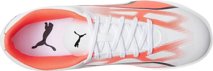 PUMA Ultra Play Firm Ground/Artificial Ground Soccer Cleats Men's Shoes PUMA White/PUMA Black/Fire Orchid : 7.5 D - Medium - Image 2
