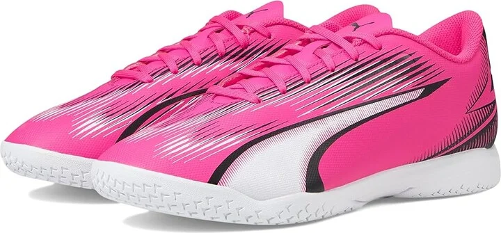 PUMA Ultra Play Indoor Training Men's Shoes Poison Pink/PUMA White/PUMA Black : 10 D - Medium, Synthetic/Textile