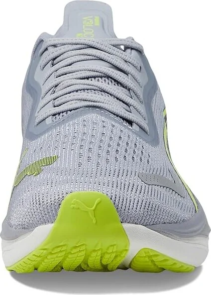 PUMA Velocity Nitro 3 Running Shoes Men's Running Shoes Gray Fog/Lime Pow/PUMA Black : 13 D - Medium, Synthetic/Textile - Image 3