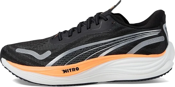 PUMA Velocity Nitro 3 Running Shoes Men's Running Shoes PUMA Black/PUMA Silver/Neon Citrus : 11.5 D - Medium, Synthetic/Textile - Image 6