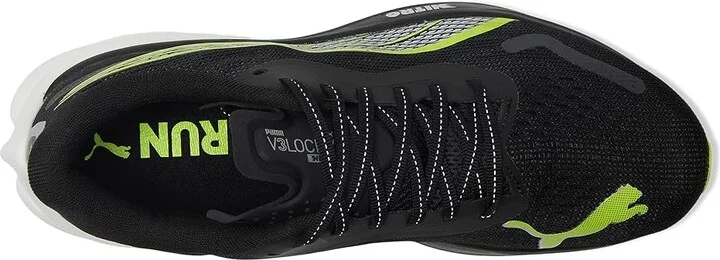 PUMA Velocity Nitro 3 Running Shoes Men's Running Shoes Puma Black/Yellow Alert : 9.5 D - Medium, Synthetic - Image 2