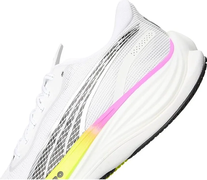 PUMA Velocity Nitro 3 Running Shoes Men's Running Shoes Puma White/Pure Magenta/Yellow Alert : 8 D - Medium, Synthetic - Image 7