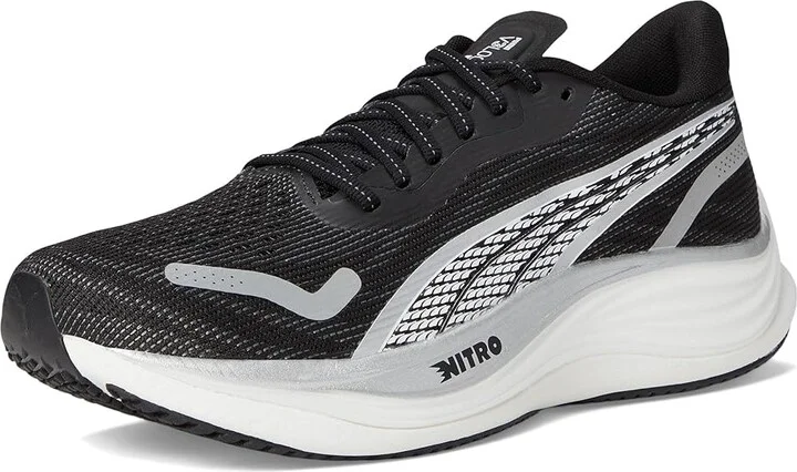 PUMA Velocity Nitro 3 Running Shoes Women's Running Shoes Puma Black/Puma Silver/Puma White : 8 B - Medium, Synthetic - Image 5