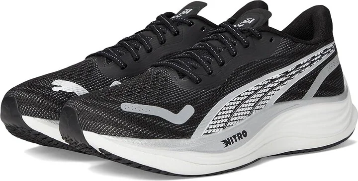 PUMA Velocity Nitro 3 Running Shoes Women's Running Shoes Puma Black/Puma Silver/Puma White : 8 B - Medium, Synthetic
