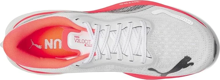 PUMA Velocity Nitro 3 Running Shoes Women's Running Shoes Puma White/Sunset Glow : 9 B - Medium, Synthetic - Image 2