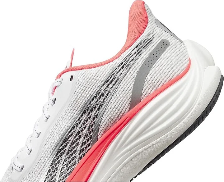 PUMA Velocity Nitro 3 Running Shoes Women's Running Shoes Puma White/Sunset Glow : 9 B - Medium, Synthetic - Image 4