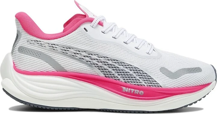 PUMA Velocity Nitro 3 Running Shoes Women's Running Shoes Puma White/Sunset Glow : 9 B - Medium, Synthetic - Image 5
