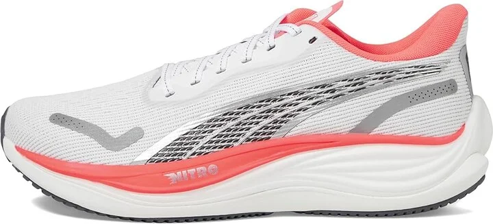 PUMA Velocity Nitro 3 Running Shoes Women's Running Shoes Puma White/Sunset Glow : 9 B - Medium, Synthetic - Image 6