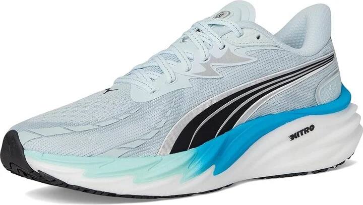 PUMA Velocity Nitro Running Shoes Men's Shoes Sea Glass/Speed Blue : 13 D - Medium, Textile - Image 5