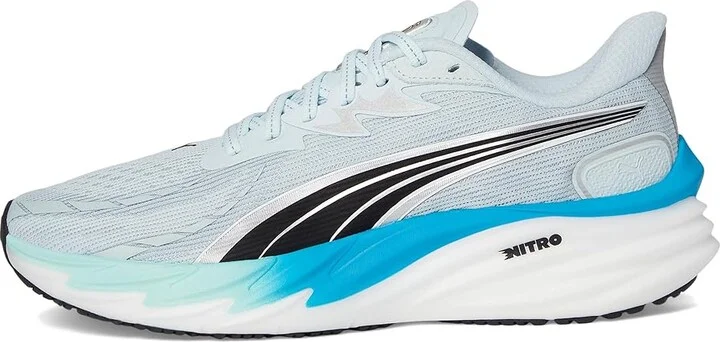 PUMA Velocity Nitro Running Shoes Men's Shoes Sea Glass/Speed Blue : 13 D - Medium, Textile - Image 6