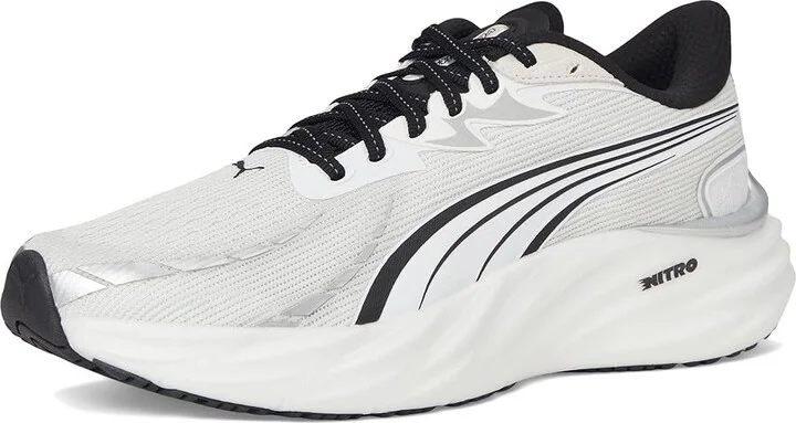 PUMA Velocity Nitro Running Shoes Men's Shoes White/Black : 7.5 D - Medium, Textile - Image 5