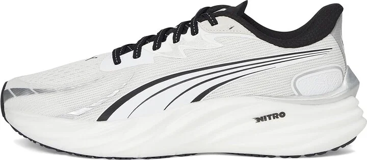 PUMA Velocity Nitro Running Shoes Men's Shoes White/Black : 7.5 D - Medium, Textile - Image 6