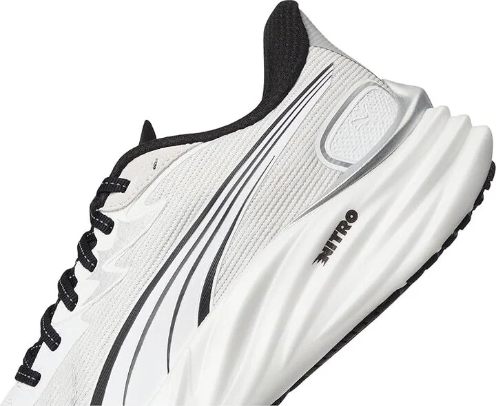 PUMA Velocity Nitro Running Shoes Men's Shoes White/Black : 7.5 D - Medium, Textile - Image 7