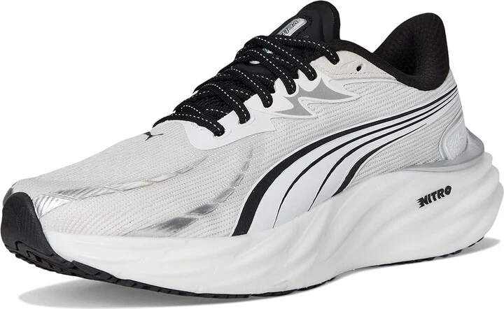 PUMA Velocity Nitro Running Shoes Women's Shoes White/Black : 9 B - Medium, Textile - Image 5