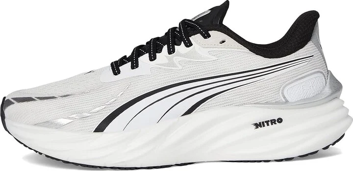 PUMA Velocity Nitro Running Shoes Women's Shoes White/Black : 9 B - Medium, Textile - Image 6