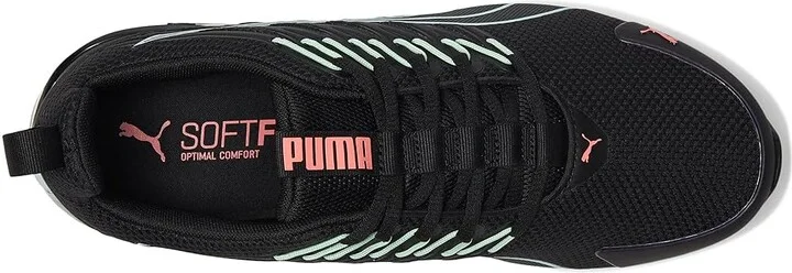 PUMA Voltaic Evo Cross Training Shoes Women's Running Shoes Puma Black/Passionfruit : 6.5 B - Medium, Synthetic/Textile - Image 2