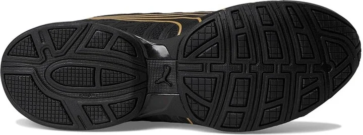 PUMA Voltaic Evo Cross Training Shoes Women's Running Shoes Puma Black/Puma Gold : 8.5 B - Medium, Synthetic/Textile - Image 3