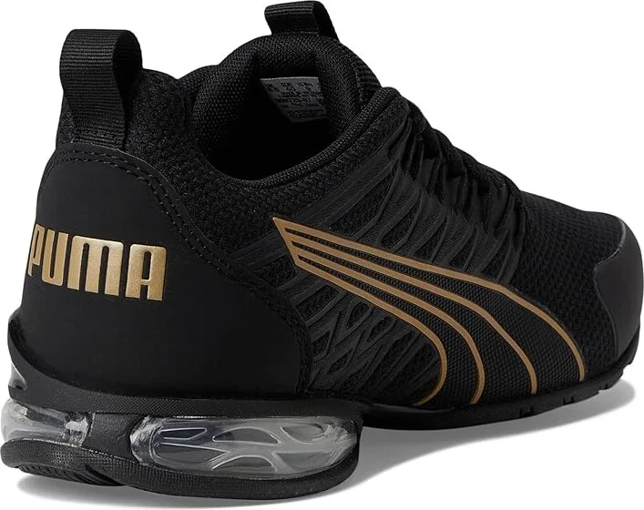 PUMA Voltaic Evo Cross Training Shoes Women's Running Shoes Puma Black/Puma Gold : 8.5 B - Medium, Synthetic/Textile - Image 4