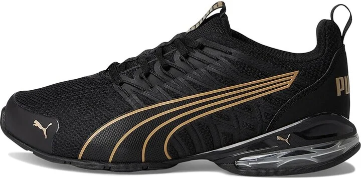 PUMA Voltaic Evo Cross Training Shoes Women's Running Shoes Puma Black/Puma Gold : 8.5 B - Medium, Synthetic/Textile - Image 6