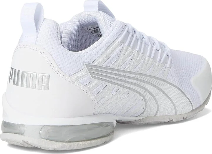 PUMA Voltaic Evo Cross Training Shoes Women's Running Shoes Puma White/Puma Silver : 6 B - Medium, Synthetic/Textile - Image 4