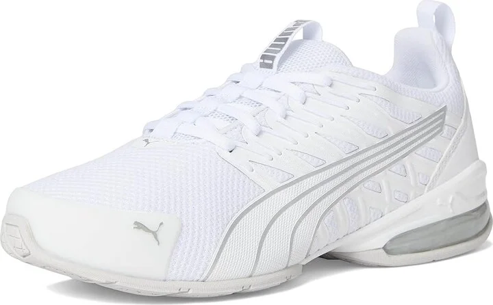 PUMA Voltaic Evo Cross Training Shoes Women's Running Shoes Puma White/Puma Silver : 6 B - Medium, Synthetic/Textile - Image 5