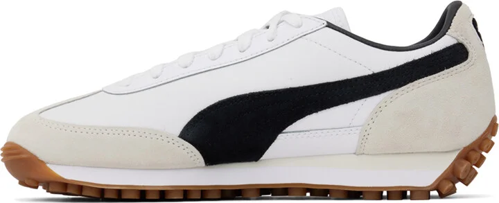 PUMA White & Black Easy Rider Mix Sneakers - Image 3