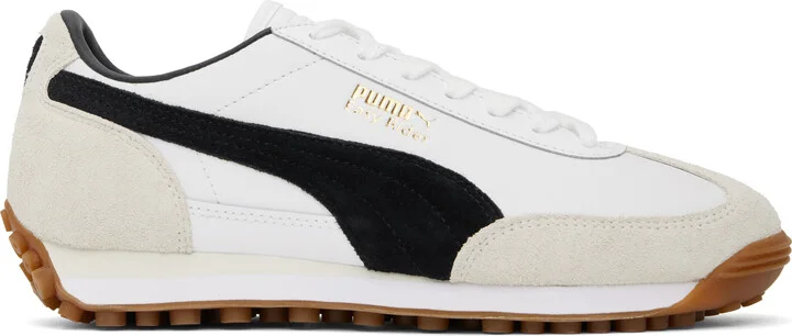 PUMA White & Black Easy Rider Mix Sneakers