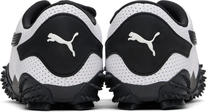 PUMA White Mostro Perforated Sneakers - Image 2