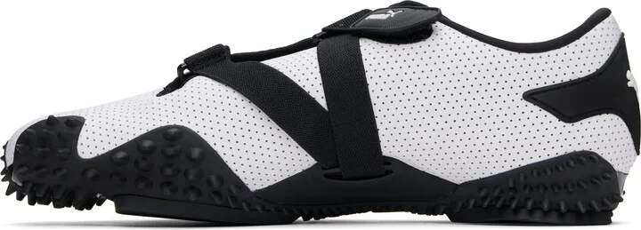 PUMA White Mostro Perforated Sneakers - Image 3