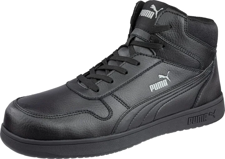 PUMA Women's Frontcourt Black Mid WNS Eh Industrial Shoe