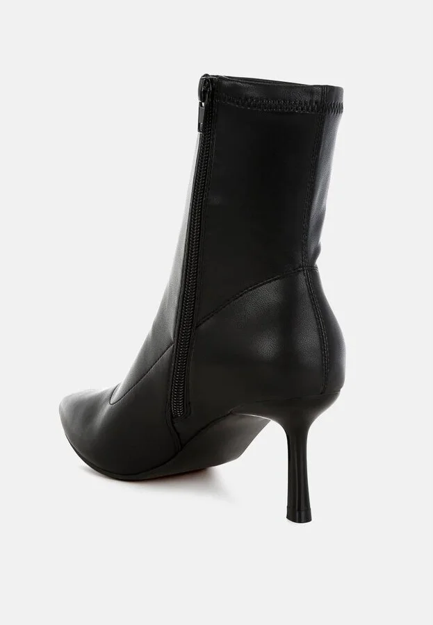 Pumila Stiletto Heel Sock Boots - Image 4