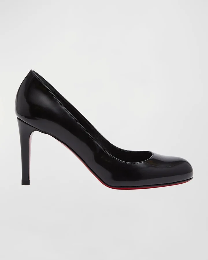 Pumppie Abrasivato Red Sole Calfskin Leather Pumps