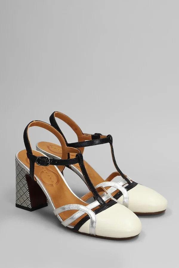 Pumps In Beige Leather - Image 2