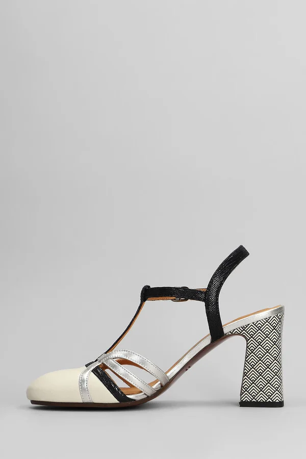 Pumps In Beige Leather - Image 3